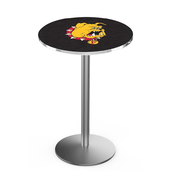 42" Stainless Steel Ferris State Pub Table